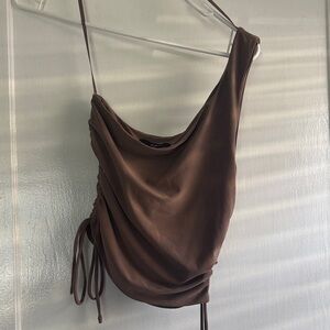 Papaya Brown Camisole Top
